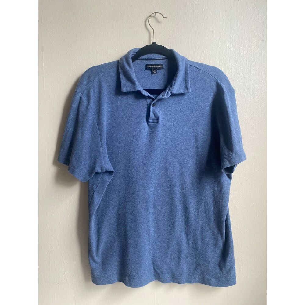 Banana Republic Men's Polo Blue Two Button